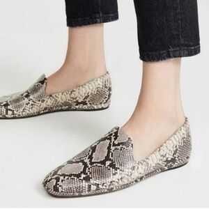 NEW Vince Paz Venetian Loafer Snakeskin Size 6 US 36 EU